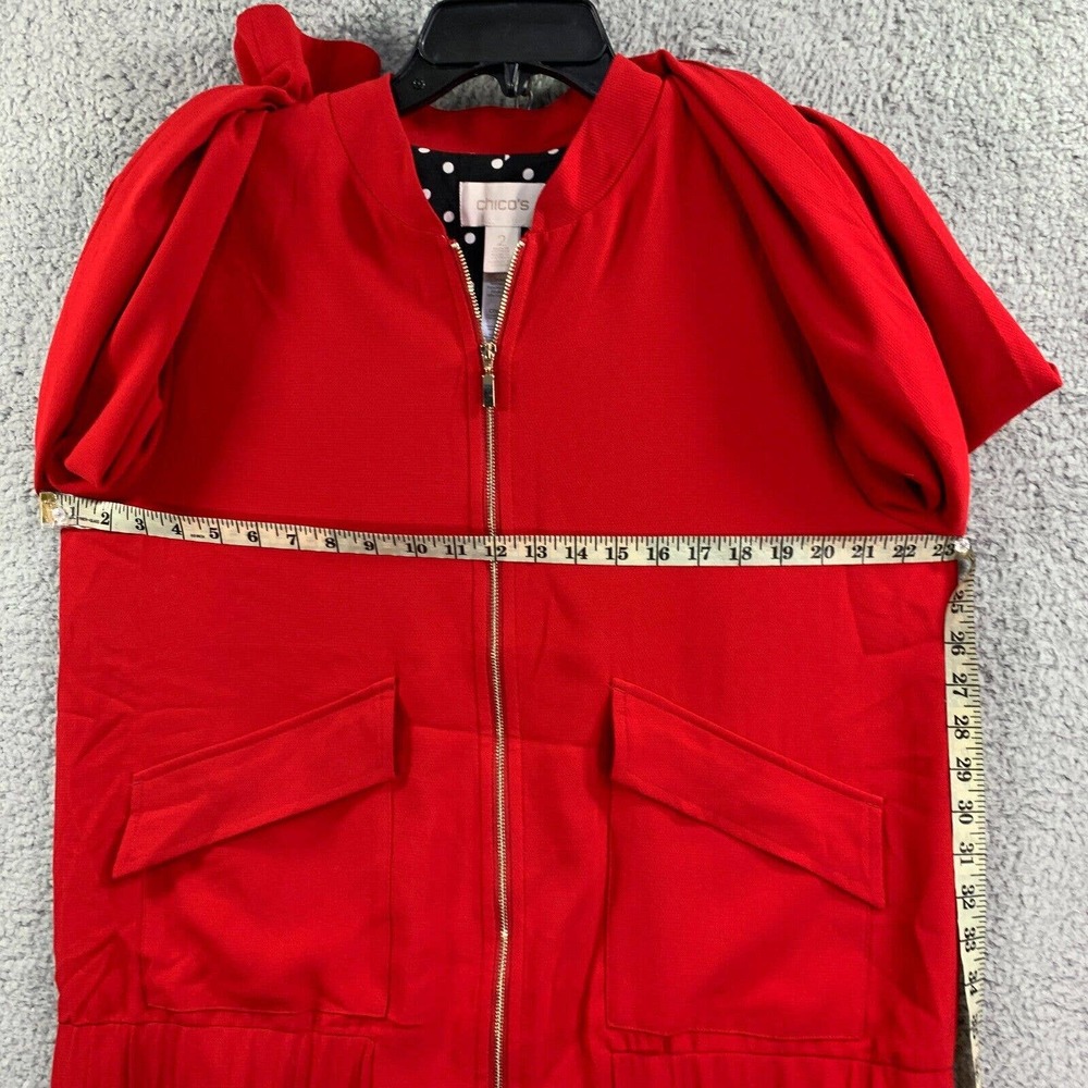 Chico's Red Blazer Jacket - Picture 4 of 11